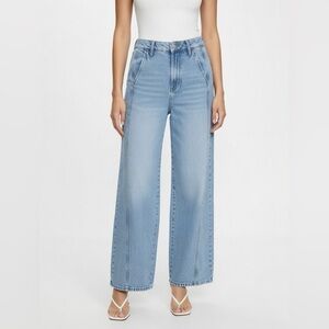 Wide Leg Light Blue Womens Jeans